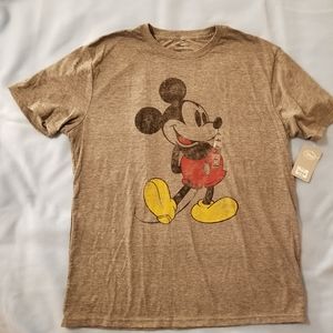 Mickey Mouse Classic Heathered T-Shirt Men's NWT